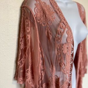 Pink Lacey Duster - Size L/XL